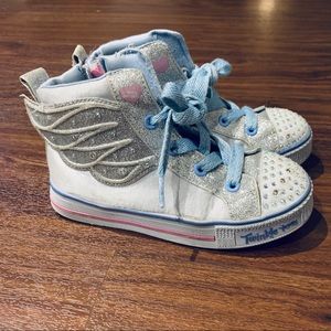 Girl’s Sketchers Twinkle Toes High Tops - size 12
